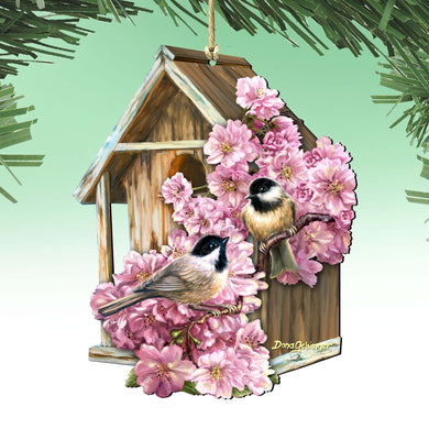 Spring Dream House Wooden Ornaments by Gelsinger - Easter Spring Decor - 8461056-DG