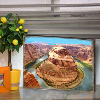 Canyon Island Art Wooden Wall Art by Nature Wonders - Nature Wildlife Decor - 95282B
