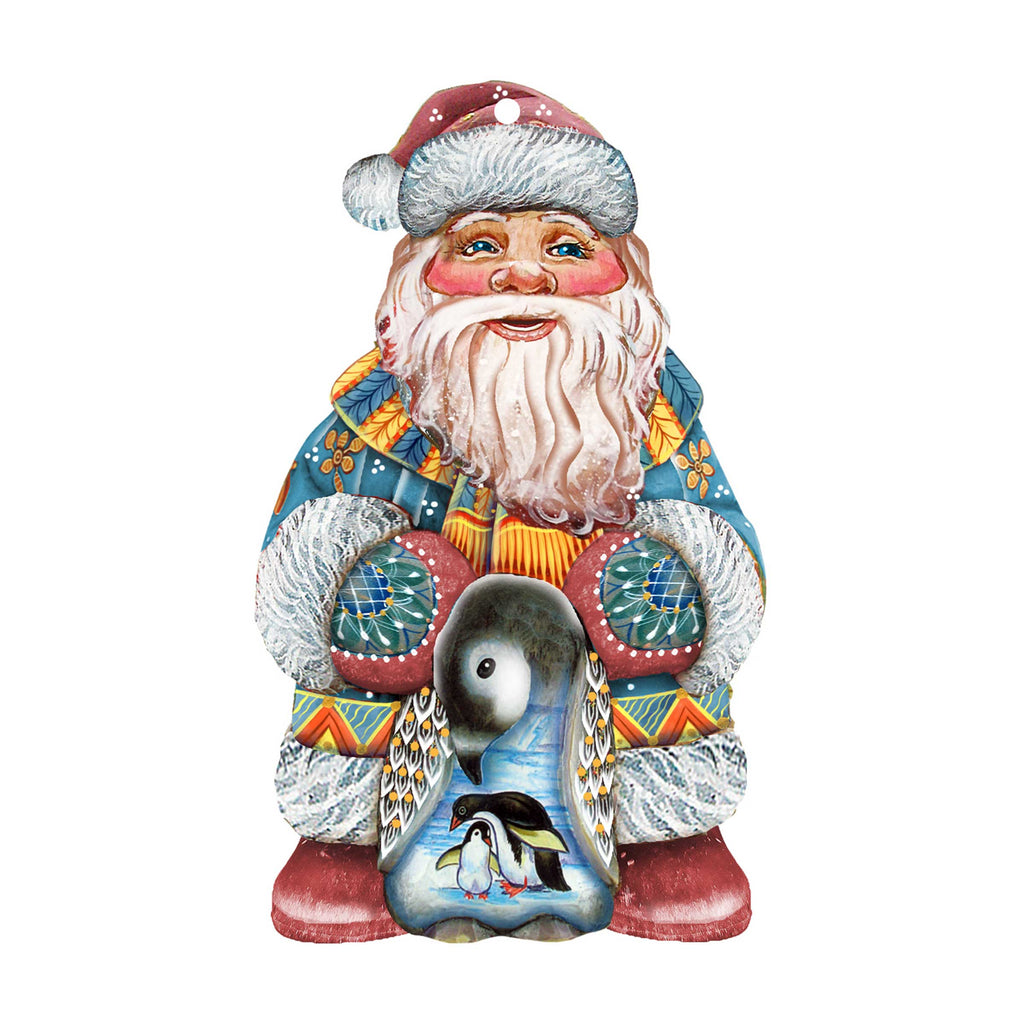 Penguin Santa Christmas Door Decor by G. DeBrekht - Christmas Santa Snowman Decor - 8118051H