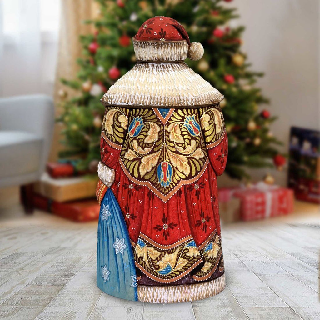 Cool Winds Father Winter Animals Hand-Painted WOODCARVED Figurine by J. Bergsma - Wildlife Holiday Decor - 2422862-JB