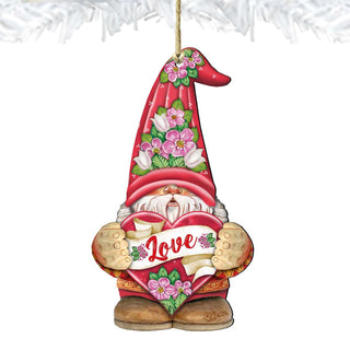 Love Gnome Wooden Ornaments by G.DeBrekht - Love Family Kids Decor - 8611018-S2