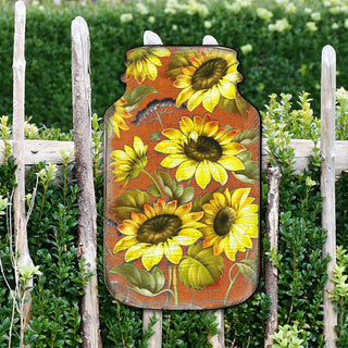 Sunflower Mason Jar Halloween Door Decor by G. DeBrekht - Thanksgiving Halloween Decor - 8158906H