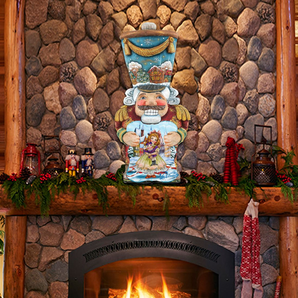 Old World Nutcracker Christmas Door Decor by G. DeBrekht - Christmas Santa Snowman Decor - 8116430H