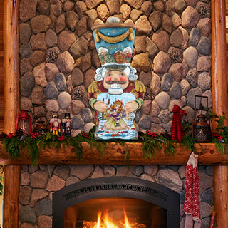 Old World Nutcracker Christmas Door Decor by G. DeBrekht - Christmas Santa Snowman Decor - 8116430H