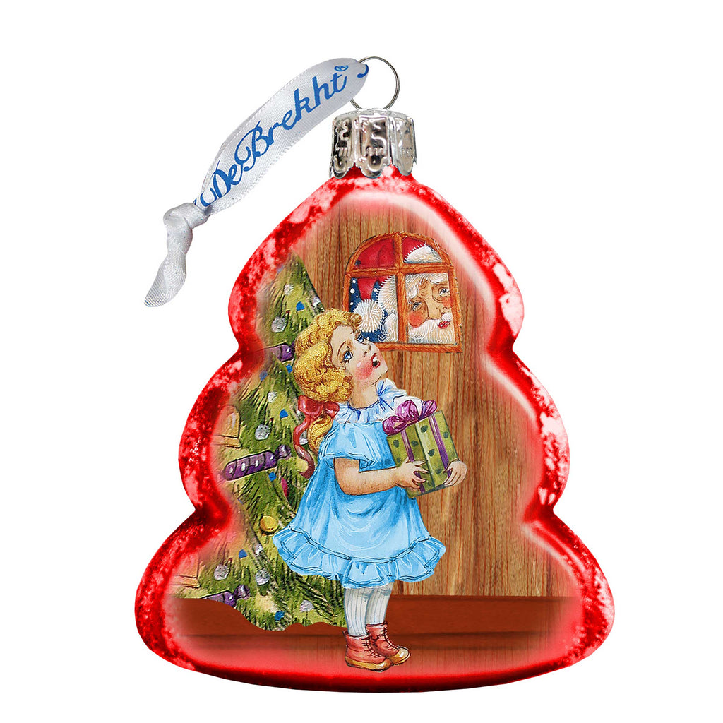 Thank You Santa Mercury Glass Ornament by G. DeBrekht - Christmas Decor - 773014