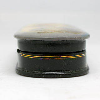 Handpainted One-of-a-Kind Papier Mache Lacquered Miniature Box 5.75 x 2 x 1