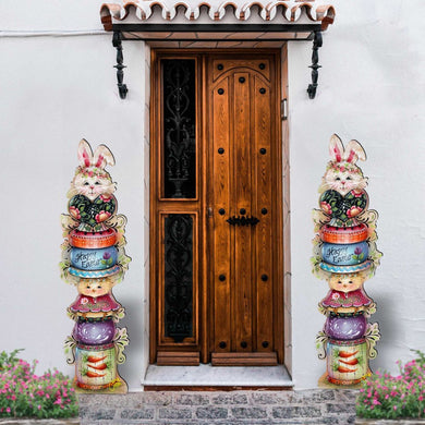 Spring Blessings Set of 2 Walkway Greeters Outdoor by Jamie Mills-Price - Easter Spring Decor - 8457803F-S2