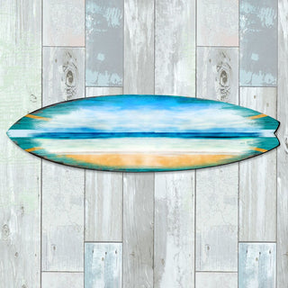 Ocean Surfboard Coastal Door Art by G. DeBrekht - Coastal Holiday Decor - 8490102HS