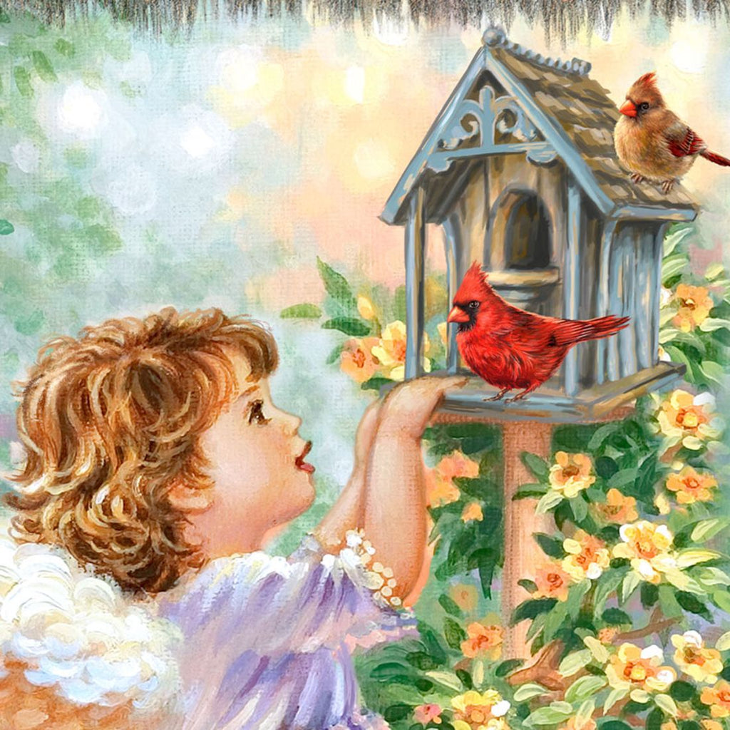 Angels Are Near Wooden Wall Art by D. Gelsinger - Nativity Holiday Decor - 95678B-DG