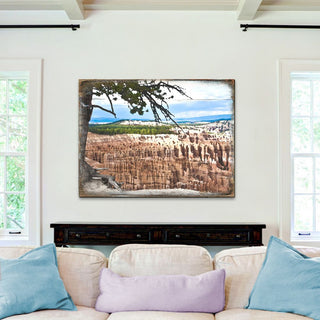 Canyon Tree View Art Wooden Wall Art by Nature Wonders - Nature Wildlife Decor - 95281B