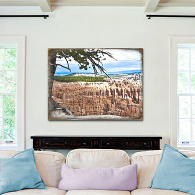 Canyon Tree View Art Wooden Wall Art by Nature Wonders - Nature Wildlife Decor - 95281B