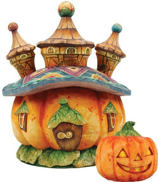 Pumpkins secret box Christmas Figurine by G. DeBrekht - Thanksgiving Halloween Decor - 584113