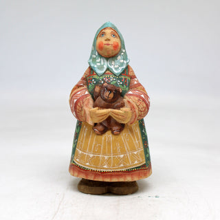 Girl with Teddy Bear Figurine 5x2.5x2