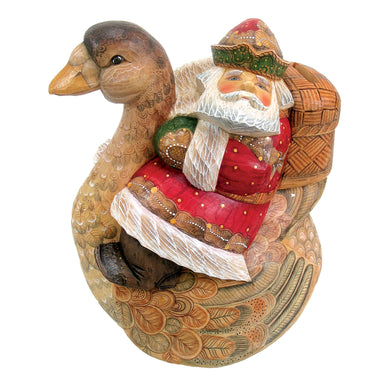 Santa on Goose Piggy Bank Box 8