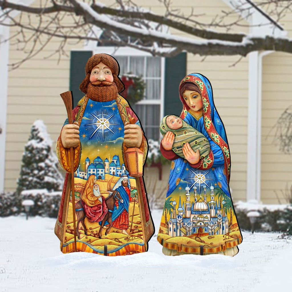 Night at Bethlehem Outdoor Nativity Set by G. DeBrekht - Nativity Holiday Decor - 8152654F-S2