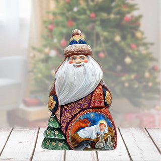 The Savior Dreams Hand-Painted WOODCARVED Masterpiece by G. DeBrekht - Nativity Holiday Decor - 8206011