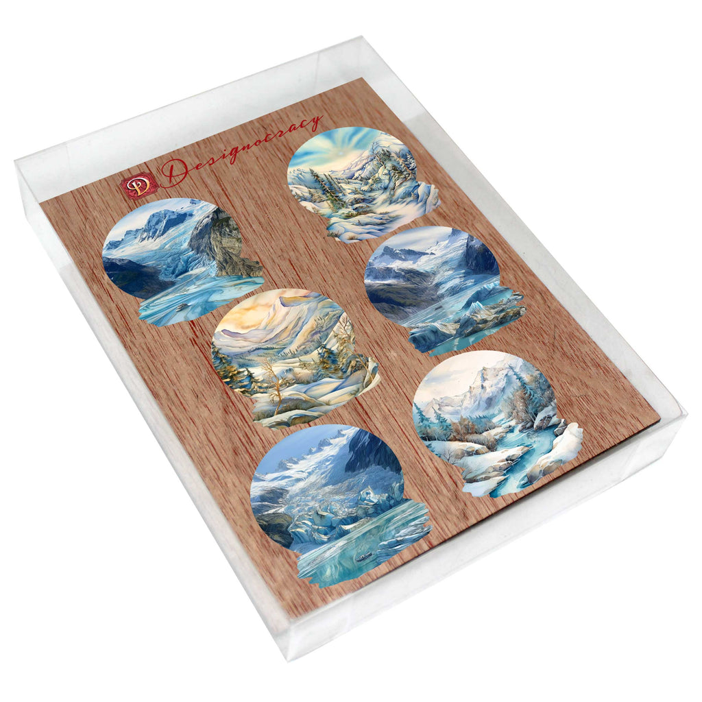 Northern Wonders Decorative Eco Wood Magnets Set of 6 by Nature Wonders - Wildlife Decor - 8090119G-S6