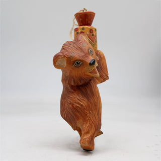 Bear with Candy Ornament 6.5x3x2