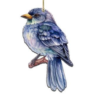 Alaskan Bluebird Wooden Ornaments by G.Debrekht - Wildlife Holiday Decor - 8710005-2