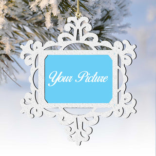 Snowflake Ornament Picture Frame Ornament for Photo by G.DeBrekht - 8141158PF