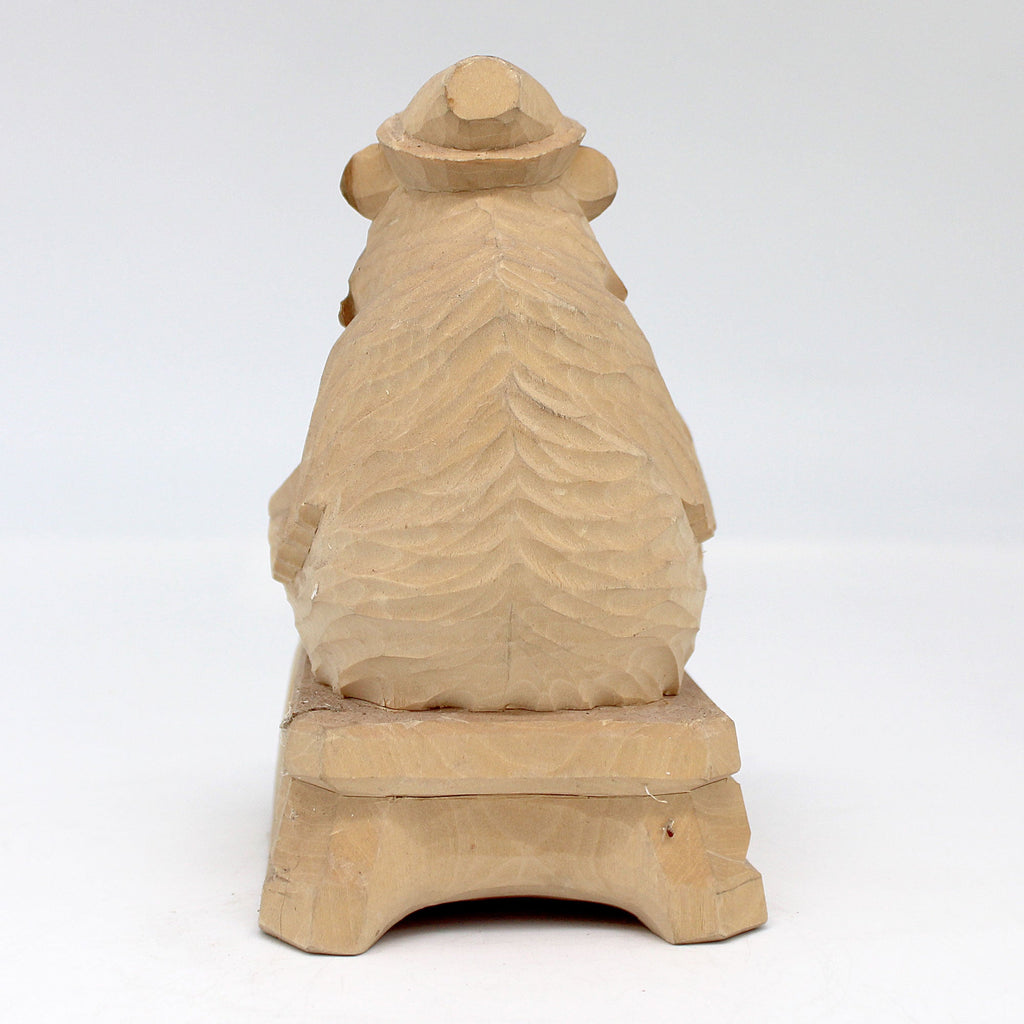 One-of-a-Kind The Bear with Balalaika Wood Carved Figurine 6