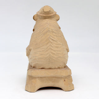 One-of-a-Kind The Bear with Balalaika Wood Carved Figurine 6