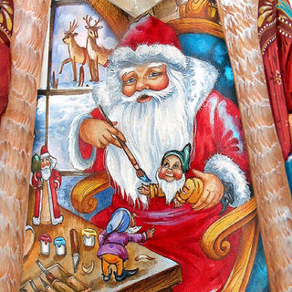 Christmas Workshop Hand-Painted WOODCARVED Masterpiece by G. DeBrekht - Christmas Decor - 210224SE