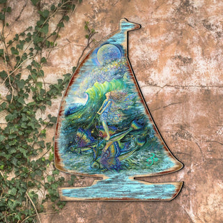 Surfers Dream Coastal Door Decor by Josephine Wall - Coastal Sea-Life Decor - 8472103H-JW