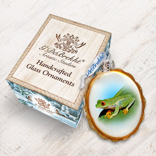 Frog Mercury Glass Ornament by G. DeBrekht - Wildlife Holiday Decor - 776281