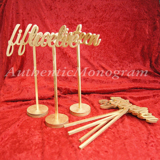 Table Numbers in Sets of 10, Table Top Numbers, Personalized Monogram: Home Decor, Wedding Decor Planning, Anniversary, Party Decor 15161