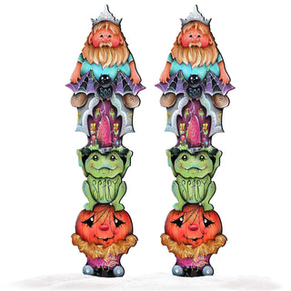 Scary Boo Halloween Set of 2 Outdoor Decor by Jamie Mills-Price - Thanksgiving Halloween Decor - 8457413F