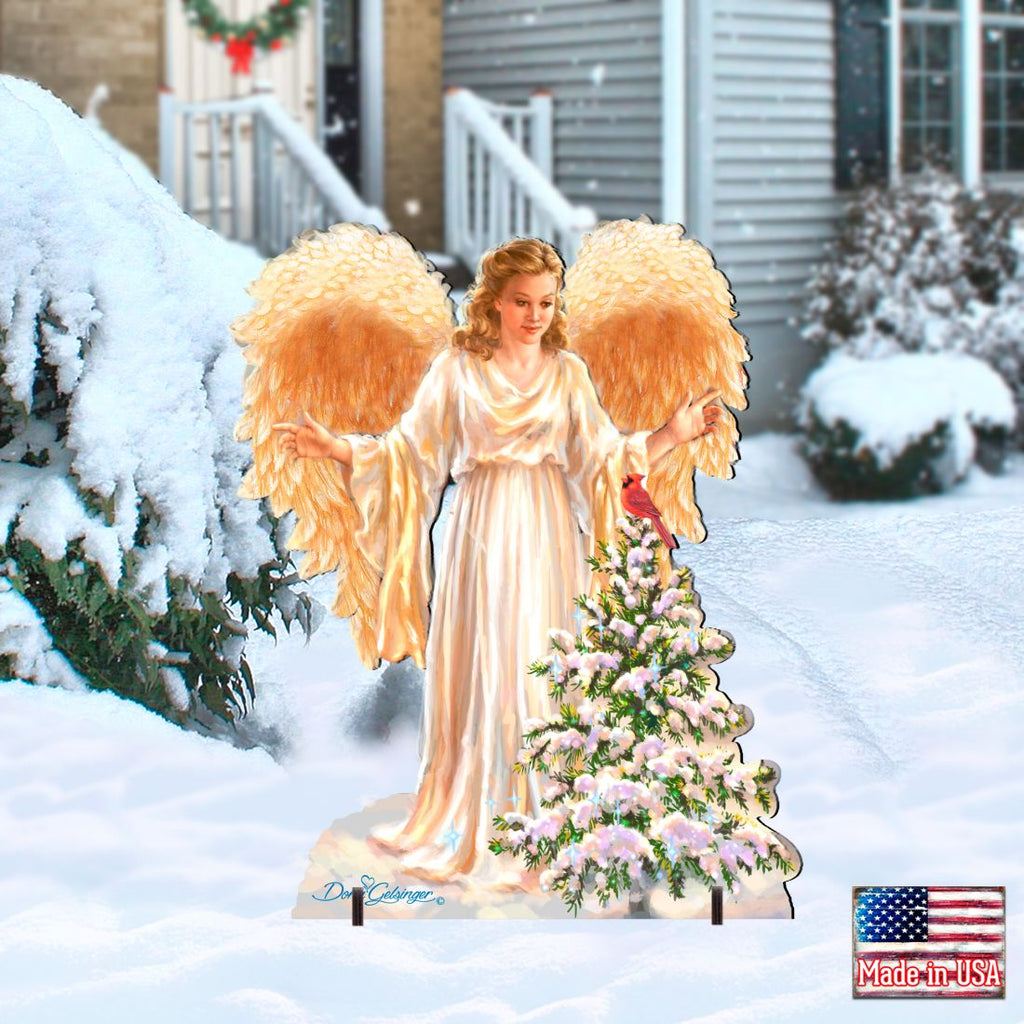 Woodland Angel Nativity Outdoor Decor by D. Gelsinger - Nativity Holiday Decor - 8461046F-1565