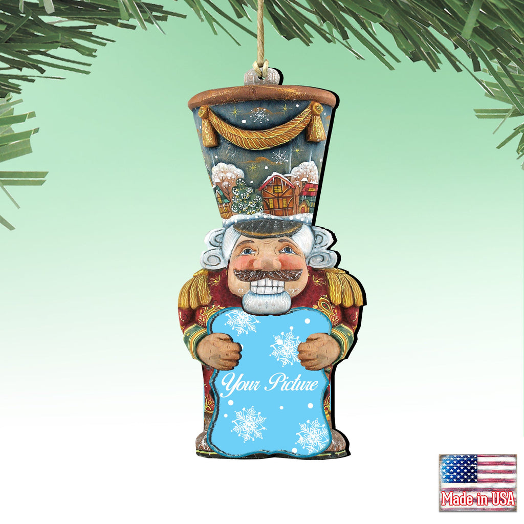 Nutcracker Christmas Picture Frame Ornaments - Ornament for Photo - Christmas Santa Snowman Decor - 8116430PF