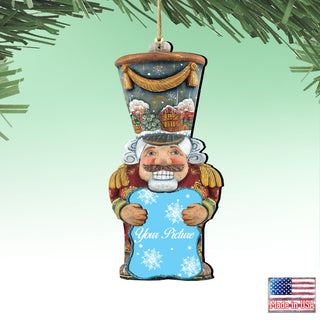 Nutcracker Christmas Picture Frame Ornaments - Ornament for Photo - Christmas Santa Snowman Decor - 8116430PF