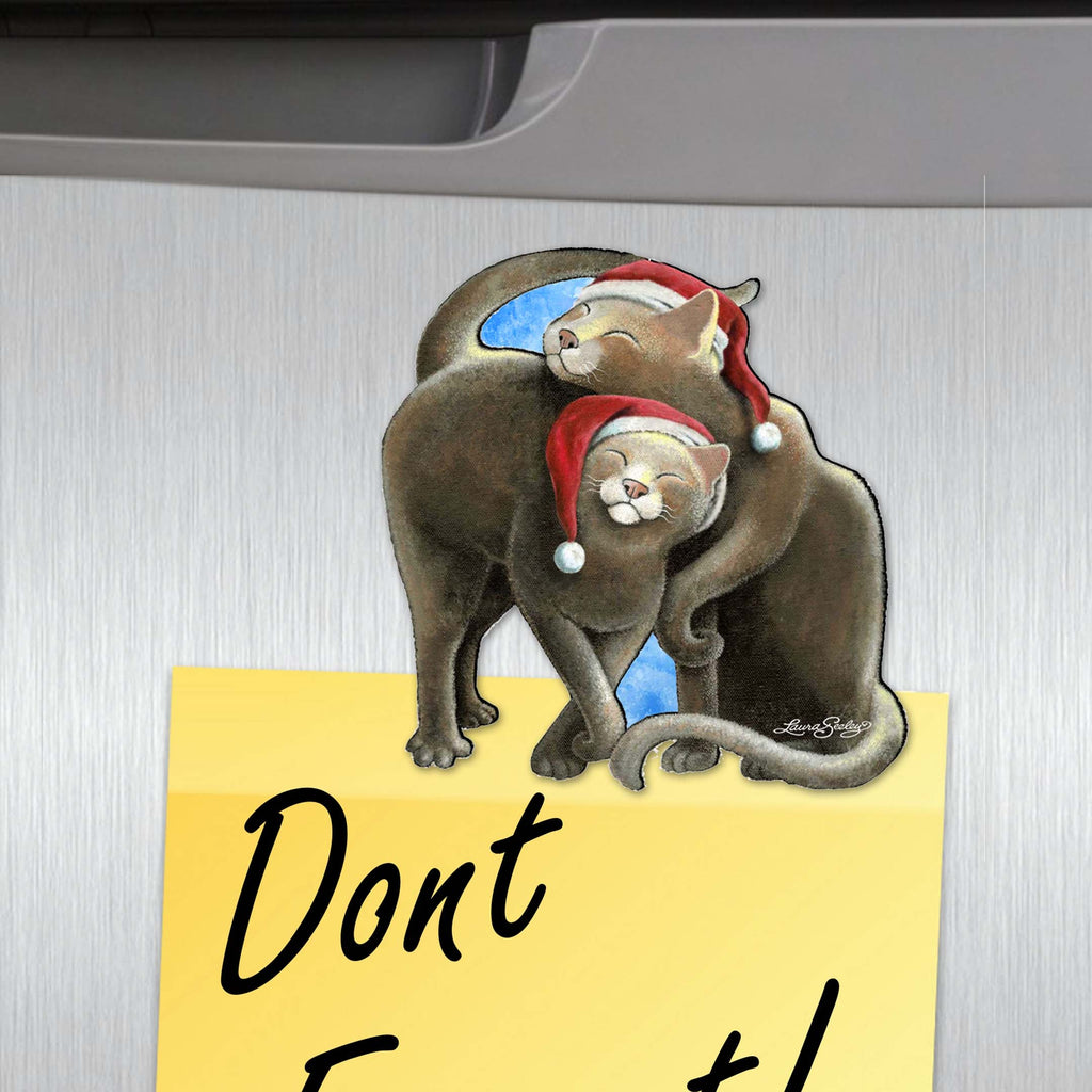 Dog and Cats Decorative Eco Wood Magnets Set of 6 by L. Seeley - Pets Dog and Cat Decor - 8090139G-S6