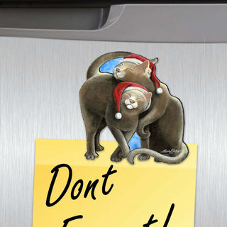 Dog and Cats Decorative Eco Wood Magnets Set of 6 by L. Seeley - Pets Dog and Cat Decor - 8090139G-S6