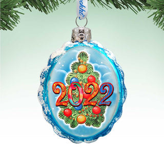 2025 Dated Mercury Glass Ornament by G. Debrekht - Christmas Decor - 773017-D25