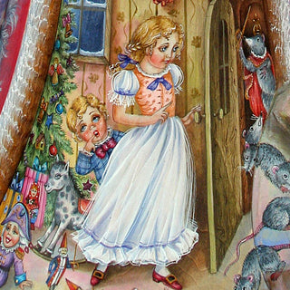 To the land of Snow Santa Hand-Painted WOODCARVED Masterpiece by G. DeBrekht - Christmas Decor - 241160 *** PRE-ORDER - Handmade Just for You! ***