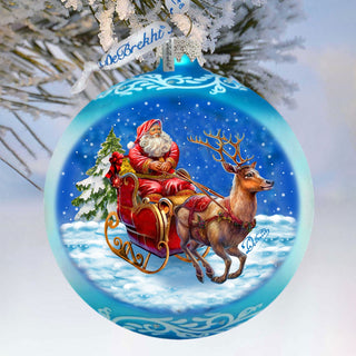 Enchanted Midnight Journey Lg Glass Ornament by G.Debrekht - Christmas Holiday Decor - 73962