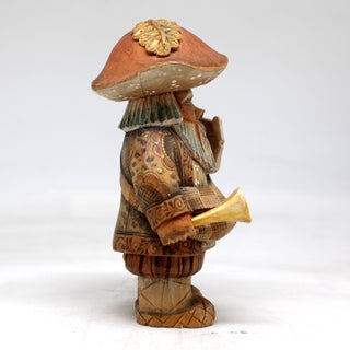 One-of-a-Kind - Mushroom Man Figurine and Hanging Ornament 5.5x3x2 by G.DeBrekht Reserve - Unique Handcrafted and Hand-Painted Collectible