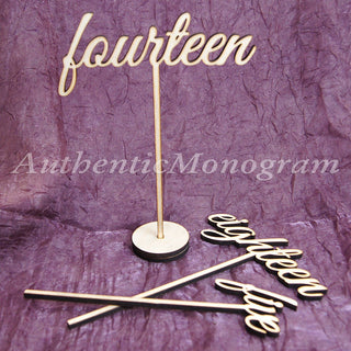 Table Numbers in Sets of 10, Table Top Numbers, Personalized Monogram: Home Decor, Wedding Decor Planning, Anniversary, Party Decor 15161