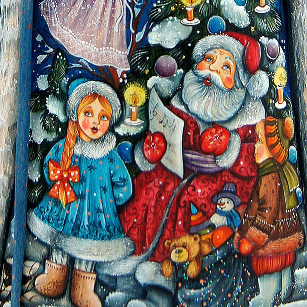 Christmas Play Tree Santa Hand-Painted WOODCARVED Masterpiece by G. DeBrekht - Nativity Holiday Decor - 210119 *** PRE-ORDER - Handmade Just for You! ***