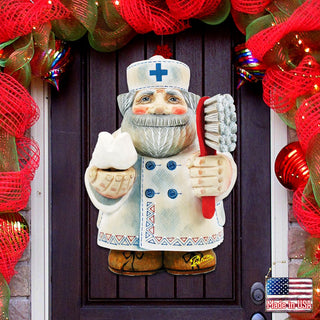 Dentist Door Christmas Door Decor by G. DeBrekht - Christmas Santa Snowman Decor - 8151922H
