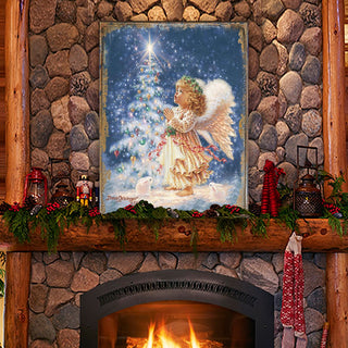 My Christmas Wish Art Wooden Wall Art by D. Gelsinger - Nativity Holiday Decor - 95656B-0703