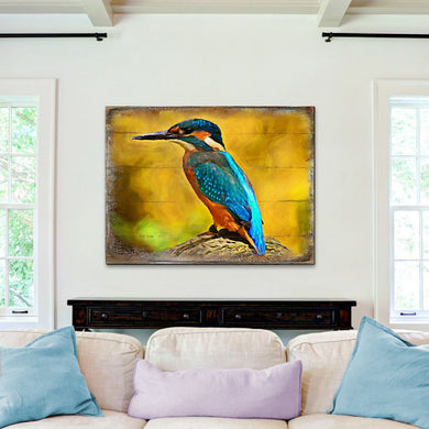 Alyra Bird Art Wooden Wall Art by Nature Wonders - Nature Wildlife Decor - 95298B