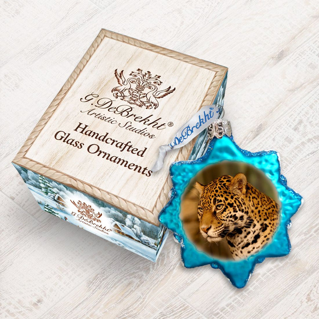 Cheetah Mercury Glass Ornament by G. DeBrekht - Wildlife Holiday Decor - 771041