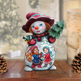 Kids fun Mrs. Showgirl Hand-Painted WOODCARVED Masterpiece by G. DeBrekht - Christmas Santa Snowman Decor - 2821587 *** PRE-ORDER - Handmade Just for You! ***
