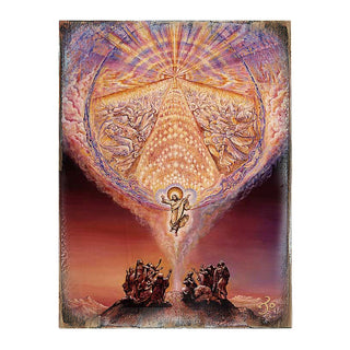 Bless Our Land Fantasy Wooden Wall Art by Josephine Wall - Fantasy Decor - 852155-JW
