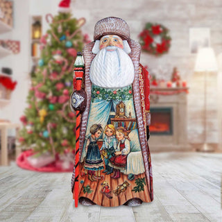 Old World Christmas Santa Hand-Painted WOODCARVED Masterpiece by G. DeBrekht - Christmas Decor - 241156