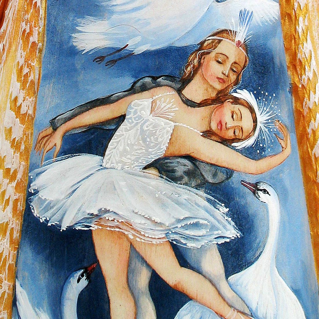 Swan Lake Ballet Santa Hand-Painted WOODCARVED Masterpiece by G. DeBrekht - Christmas Decor - 243202 *** PRE-ORDER - Handmade Just for You! ***